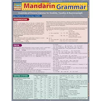 Mandarin Grammar Quick Reference Guide