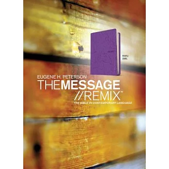 The Message // Remix: The Bible in Contemporary Language: Purple Swirl Leather-Look