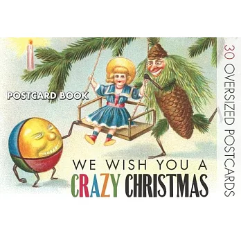We Wish You a Crazy Christmas Postcard Book