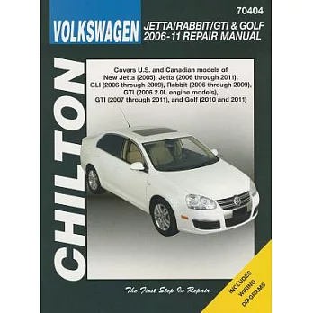 Volkswagen Jetta/Rabbit/GTI & Golf 2006-11: Does not include 2005 Jetta (based on the A4 platform) or 2006 1.8L GTI models, 2011