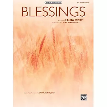Blessings: Big Note Piano, Sheet: Big Note Piano Edition