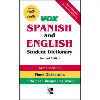 Vox Spanish and English Student Dictionary Pb, 2nd Edition