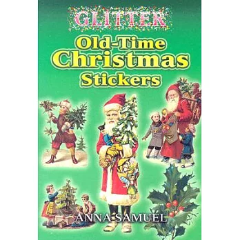 Glitter Old-Time Christmas Stickers