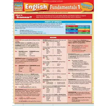 Quick Study English Fundamentals 1