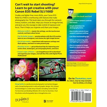 Canon EOS Rebel SL1/100D for Dummies