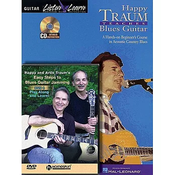 Happy Traum - Blues Guitar Bundle Pack: Happy Traum Teaches Blues Guitar Book/Cd Pack With Easy Steps to Blues Guitar Jamming Dv