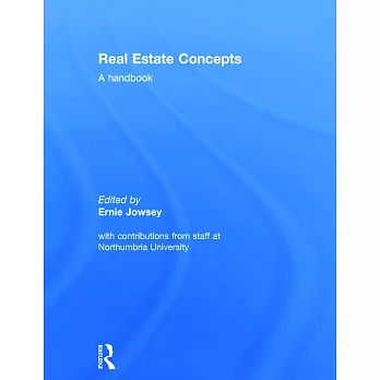 Real Estate Concepts: A Handbook