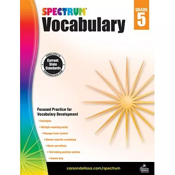 Spectrum Vocabulary, Grade 5