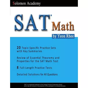 Sat Math: Solomon Academy’s Sat Math Book