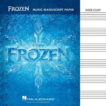 Frozen Music Manuscript Paper: Wide-Staff