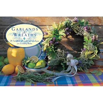 Garlands & Wreaths - Card Box of 20 Notecards and Envelopes: A Delightful Pack of High-Quality Flower Gift Cards and Decorative