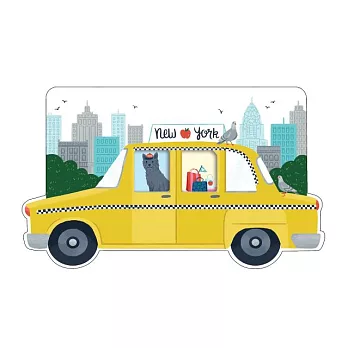 New York City Taxi Shaped Cover Sticky Notes