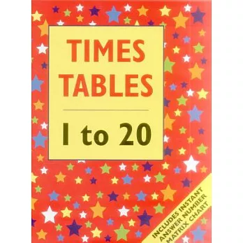 Times Table 1 to 20: Includes Instant Answer Number Matrix Chart