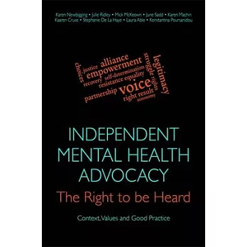 Independent Mental Health Advocacy: The Right to Be Heard Context, Values and Good Practice