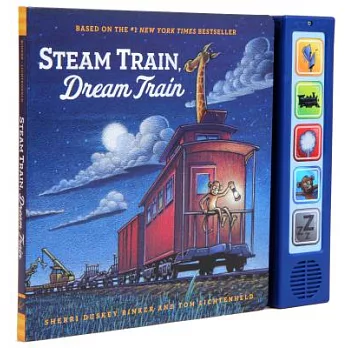 經典童書《 晚安，小火車晚安》音效按鍵書Steam Train Dream Train Sound Book