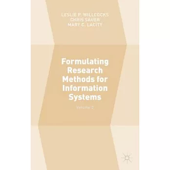 Formulating Research Methods for Information Systems