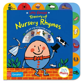 Lucy Cousins Treasury of Nursery Rhymes(硬頁書+CD)