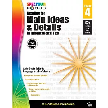 Reading for Main Ideas and Details in Informational Text, Grade 4