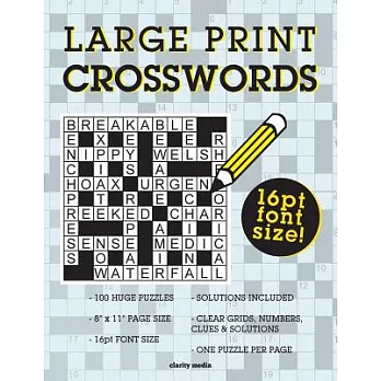 Large Print Crosswords