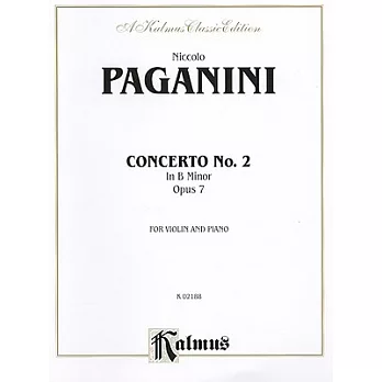 Concerto No. 2 in B Minor, Opus 7: For Violin and Piano