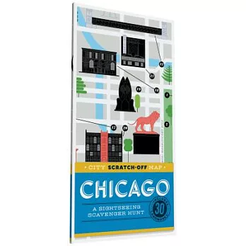 City Scratch-Off Map - Chicago: A Sightseeing Scavenger Hunt; Includes 30 Landmarks