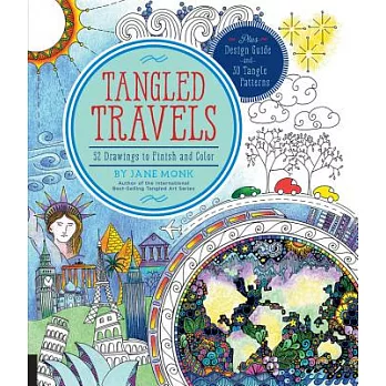 Tangled Travels: 52 Drawings to Finish and Color