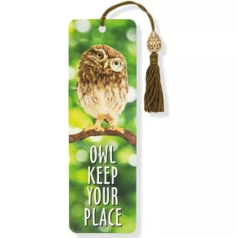 Owl Keep Your Place Beaded Bookmark