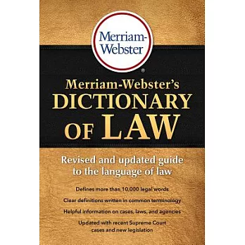 Merriam-Webster’s Dictionary of Law