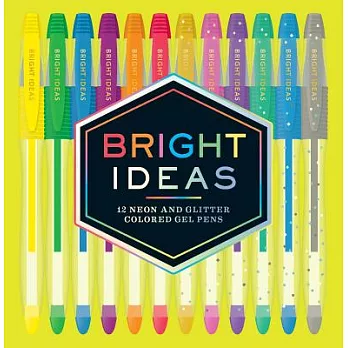 Bright Ideas Neon and Sparkle Gel Pens: 12 Colored Pens