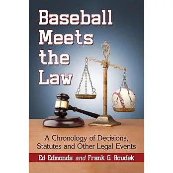 Baseball Meets the Law: A Chronology of Decisions, Statutes and Other Legal Events
