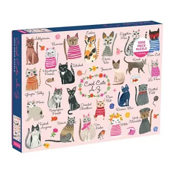 Cool Cats A-Z Puzzle: 1000 Pieces