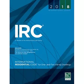 2018 International Residential Code for One and Two-Family Dwellings, Loose-Leaf Version