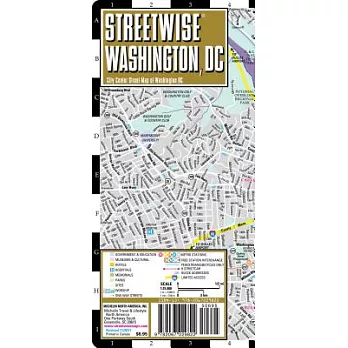 Streetwise Washington, DC: City Center Street Map of Washington, Dc