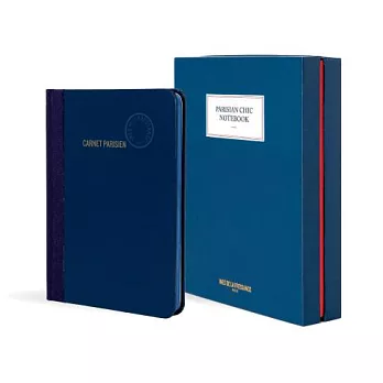 Parisian Chic Notebook (blue, large)