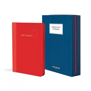 Parisian Chic Notebook (red, large)