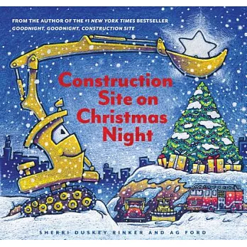 Construction site on Christmas night