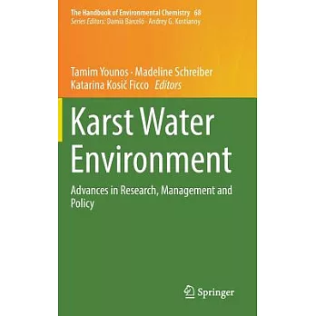 Karst Water Environment: Advances in Research, Management and Policy