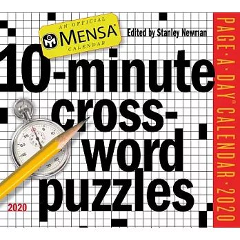Mensa 10-minute Crossword Puzzles 2020 Calendar