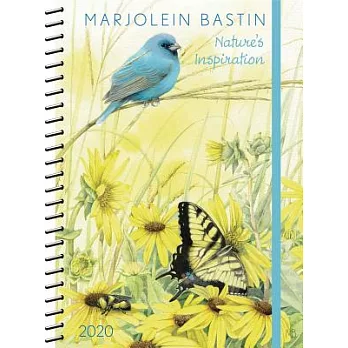 Marjolein Bastin 2020 Monthly/Weekly Planner Calendar: Nature’s Inspiration