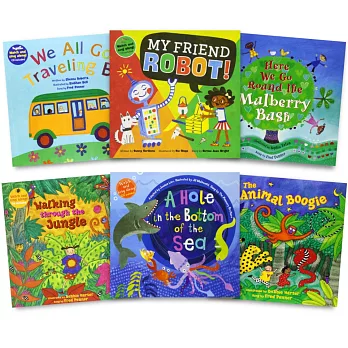 博客來 Barefoot音樂律動繪本套書2 6冊合售