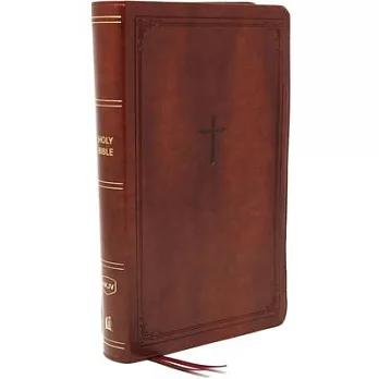 Nkjv, Reference Bible, Compact, Leathersoft, Brown, Red Letter Edition, Comfort Print: Holy Bible, New King James Version