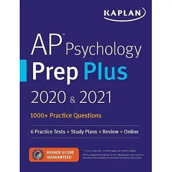 AP Psychology Prep Plus 2020 & 2021: 6 Practice Tests + Study Plans + Review + Online