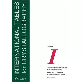 International Tables for Crystallography: X-Ray Absorption Spectroscopy and Related Techniques