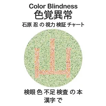 Color Blindness 色覚異常 石原 忍 の 視力 検証 チャート