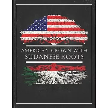 Sudanese Roots: Personalized Gift for Grown in America Born in Sudan Customized Flag Undated Planner Daily Weekly Monthly Calendar Org