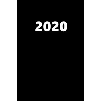 2020 Daily Planner 2020 Black Color 384 Pages: 2020 Planners Calendars Organizers Datebooks Appointment Books Agendas