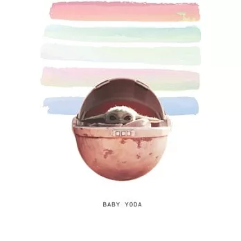 Baby Yoda: Blank Lined Notebook Journal Gift for Friend, Coworker, Boss