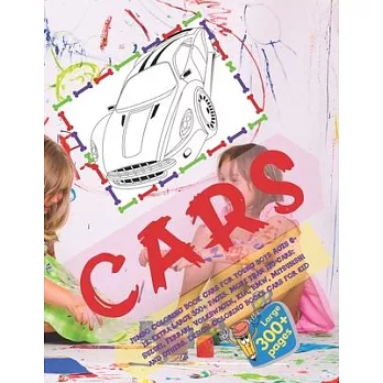 Jumbo Coloring Book Cars for young boys Ages 6-12. Extra Large 300+ pages. More than 170 cars: Suzuki, Ferrari, Volkswagen, KIA, BMW, Mitsubishi and o