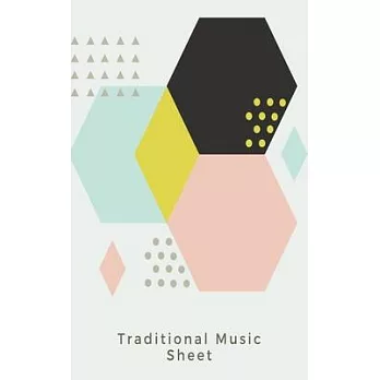 Traditional music sheet: 100 music paper