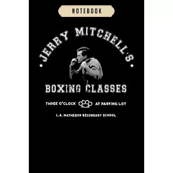 Notebook: Three oclock boxing classes cult geek fighter journal-6x9(100 pages)Blank Lined Journal For kids, student, school, wom